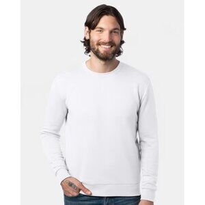 Hanes Brand Alternative Apparel White Mens Sweatshirt Large AGS4B87